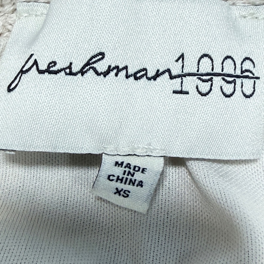 Freshman 1996‎ Cream Crochet Knit Maxi Skirt Diamond Pointelle Boho XS Festival - Picture 3 of 8